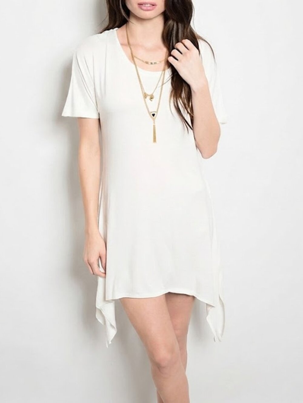 *Clearance* True Light White Tee Dress